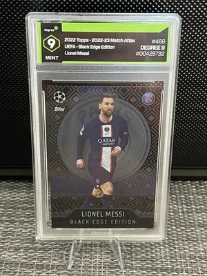 2022-23 Match Attax Lionel Messi Black Edge Edition #466 GRADE 9 - Image 1 of 2
