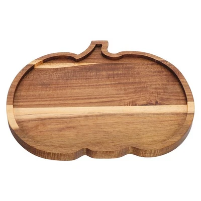  Wood Serving Platter Halloween Tray Thanksgiving Table Decoration - Image 1 of 4