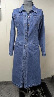 Stephen Hardy squeeze long denim coat - Image 1 of 4