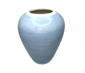 Studio Kunstkeramik Vase hellblau Wirbel 6,5" hoch - Bild 1 von 7