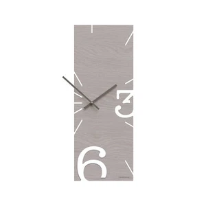 CalleaDesign Orologio da parete rettangolare verticale in legno dal design moder - Foto 1 di 2