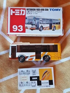 Tomica 1/141 scale Model Bus - 93: Mitsubishi Fuso Aero Star - Mint Boxed Decals - Picture 1 of 5