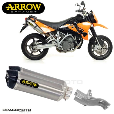 Scarico KTM 950 SM 2008 2009 ARROW Titanio Omologato CC Kat RACE-TECH Foto 1 de 4