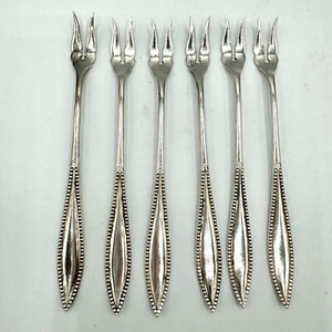 6 Vintage Silver Plated Rogers Bros A1 2-Prong Pickle Forks PLEASE READ - Picture 1 of 23