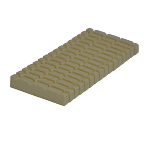 20pcs 4Strings' Bass Guitar Nut Slotted Bridge Nuts Plastic Ivory A029A 42x6x9mm - Picture 1 of 4