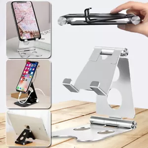 Verstellbare faltbare Desktop Tablet Handy iPad Halterung Halter Ständer Unterstützung UK - Bild 1 von 12