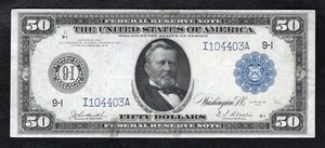 FR. 1058 1914 $50 FRN FEDERAL RESERVE NOTE MINNEAPOLIS, MN XF/AU *13 KNOWN RARE* - Picture 1 of 2