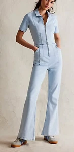 NEU FREE PEOPLE WE THE FREE WHIMSY JAYDE FLARE EINTEILER JUMPSUIT GR. S - Bild 1 von 11