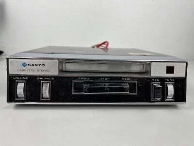 Vintage Sanyo FT-430 Stereo Car Radio Cassette Recorder Japan Rare - Image 1 of 4