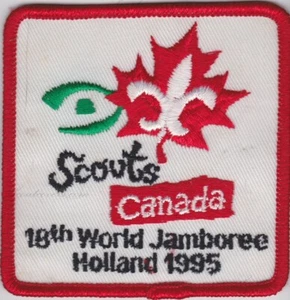 Parche contingente 18th World Jamboree 1995 Países Bajos, Canadá - Imagen 1 de 2