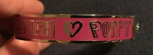 Coach Poppy Hot Pink & Silver Bangle Bracelet Breast Cancer Awareness - NWOT - Picture 1 of 4