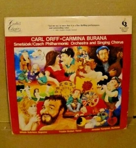 Carl Orff Carmina Burana Smetáček Czech Philharmonic 12" Vinyl Record Album LP - Picture 1 of 2