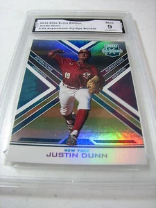 JUSTIN DUNN METS 2016 ELITE EXTRA ASPIRAZIONI TITY TIE-DYED # 6/25 RC GRADO 9 - Foto 1 di 1