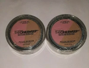 2 duo lot LOREAL THE ONE SWEEP SCULPTING BLUSH DUO 820 POPPY sealed DISCON NWOB - Picture 1 of 3