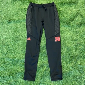 Adidas Nebraska Cornhuskers Tapered Pants ALL SIZES IQ0254 - Picture 1 of 2