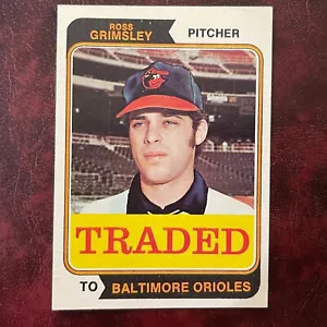 1974 Topps Traded Set ROSS GRIMSLEY #59T ORIOLES - QUASI NUOVO/COME NUOVO + *ALTA QUALITÀ * VENDITA - Foto 1 di 2