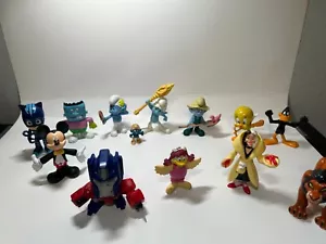 Vintage Miscellaneous Lot of 13 Toys PVC Figures Cartoon Collection - Picture 1 of 5