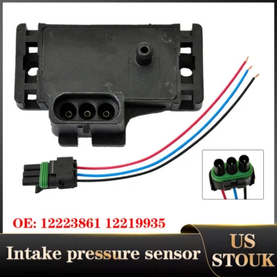 Sensor de presión MAP con conector coleta para varios GM Chevy 3 BAR OE12223861 Foto 1 de 4