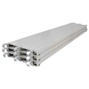 7 ft. L x 19 in. W Aluminum Exterior Scaffolding Platform, 3-Pack Work Platform - Picture 1 of 8