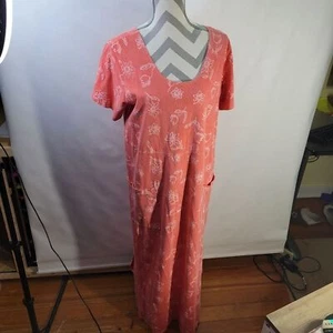 Fresh Produce Sportswear Coral SS Dress USA Made Style ANSNL Pattern 1087 S XL - Picture 1 of 11