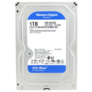 WD Bleu WD10EZRZ 1TB 5400Rpm 64Mb Cachette SATA III 3.5 " Pouces - Photo 1/5