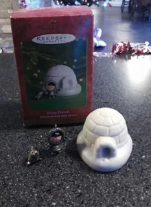 2000 FROSTY FRIENDS 3 PIECE MINIATURE SET Hallmark Pewter & Porcelain MIB - Picture 1 of 1