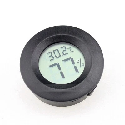 Mini Round Digital LCD Thermometer & Hygrometer Temperature Humidity Meter New - Image 1 of 4