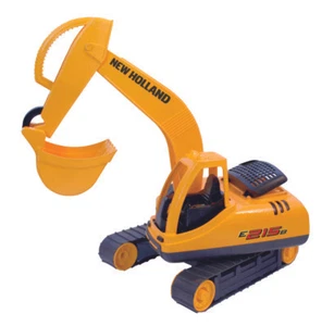 Z231C ESCAVATORE CINGOLATO TRATTORI BIMBO GIOCO PLASTICA CM64 H19, NEW HOLLAND - Foto 1 di 1