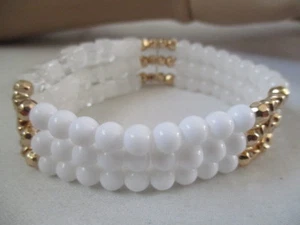 AVON Spring Fling Stretch Bracelet White-Promotes Inspiration & Creativity  - Picture 1 of 10