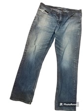 KENNETH COLE Jeans Men's 38/32 Blue  Distressed Denim Blue Stone Thrash Pants