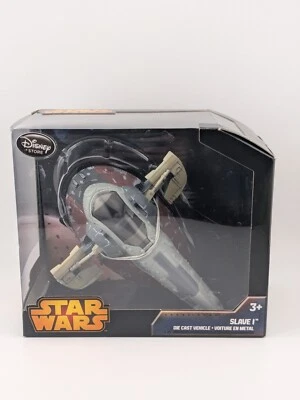 Star Wars Disney Store Die Cast  SLAVE 1 BOBA FETT Spaceship New In Box - Image 1 of 4