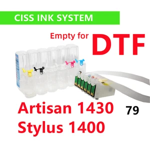 Système d'encre Cis ciss vide rechargeable pour impression Stylus 1400 Artisan 1430 DTF** - Photo 1/1