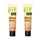 Pack of 2 Maybelline New York Fit Me Tinted Moisturizer, 322