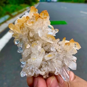 110G Natural Himalayan Mango Crystal Cluster Quartz Crystal Cluster specimen - Picture 1 of 14
