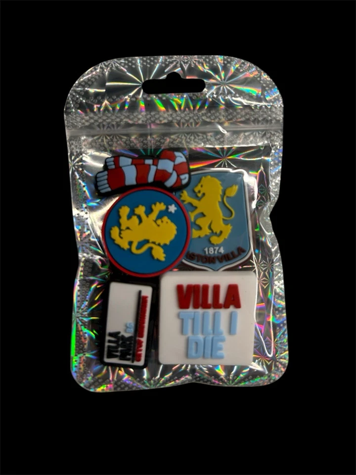 Aston Villa Croc Charm Jibbitz Football Set of 5