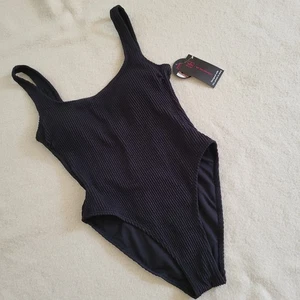 NWT One Piece Swim Suit Women's Size Small (3-5) Black - Picture 1 of 13