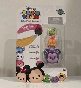 Disney Tsum Tsum Series 4 Color Pop Jiminy Cricket Thumper & Minnie Mini Figures - Picture 1 of 2
