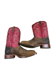 DOBLE H HOMBRES 12 EE Rojo ICE Sillín Vamp Western Botas de Trabajo Puntera Cuadrada Suave - Imagen 1 de 7