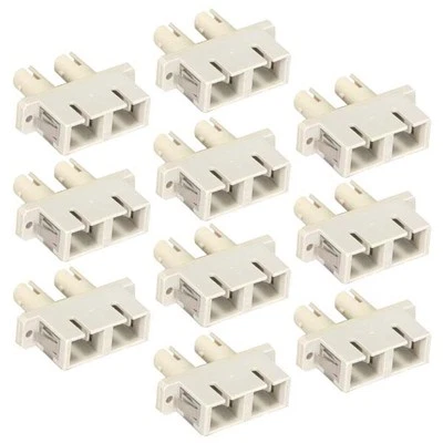10 Pcs ST to SC Duplex MultiMode Fiber Optic Optical Adapter Connector Converter - Image 1 of 2