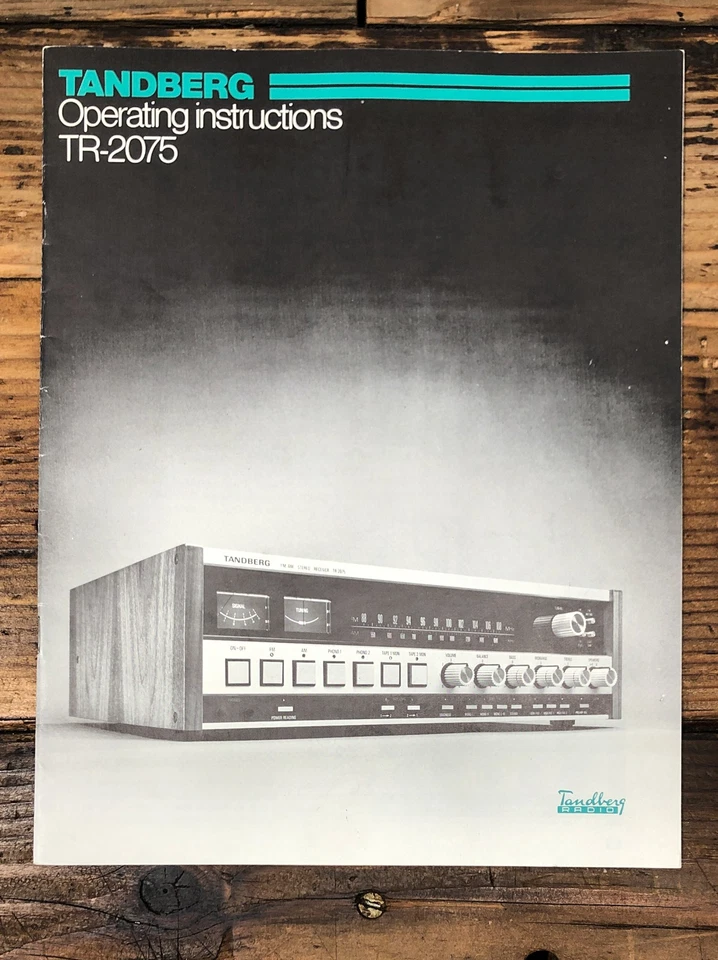 Tandberg TR-2075 Receptor Propietario / Manual de Usuario *Original* Foto 1 de 1