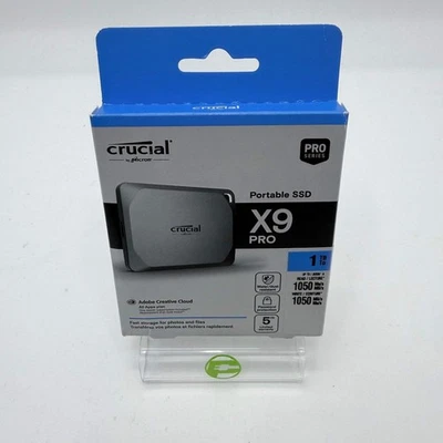 New Crucial Portable X9 Pro 1TB USB-C SSD 508-500032D Shelf Wear - Image 1 of 4