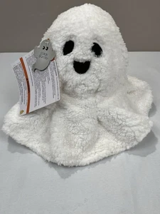 Goblin & Ghoul Little Plush White Sherpa Ghost Halloween Light Up ~9.5” - Picture 1 of 7