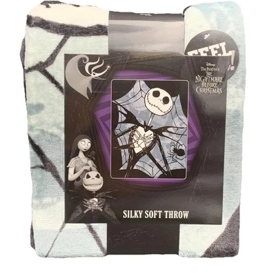 Pesadilla antes de Navidad Jack Skellington Manta suave sedosa, 46" x 60" Foto 1 de 3