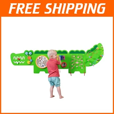 Panel de pared de cocodrilo - Juguete Montessori - Tablero ocupado para niños pequeños Foto 1 de 4