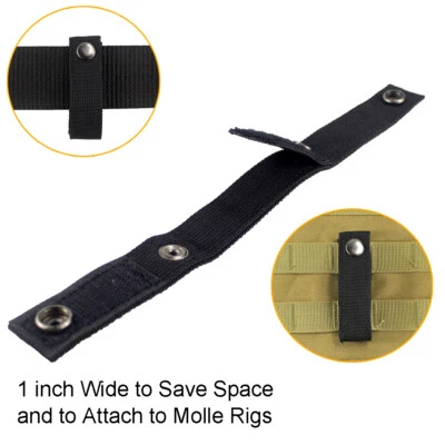 Tactical Molle Handcuff Strap Holder Strong Snap Fastener Gears for Duty Belt - Image 1 of 4