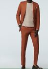 Men Brown Suits Size 42r 40r 44r 46 52 38s Regular Slim 2 Piece Blazers Tuxedo