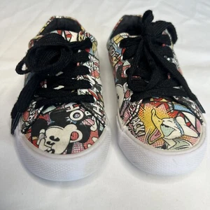 Disney Parks Kids Mickey Mouse & Friends Comic Theme Sneakers Size 11/12 - Picture 1 of 16