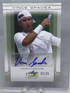 2017 Leaf Signature Series Tennis Silver Auto /25 Vince Spadea - Picture 1 of 2