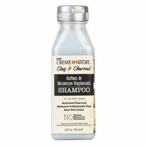 CREME OF NATURE Clay & Charcoal soften & moisture replenish Shampoo 355ml - Picture 1 of 3