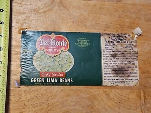 RARA LATA ANTIGUA DE COLECCIÓN FRIJOLES VERDES LIMA USADOS - Imagen 1 de 4